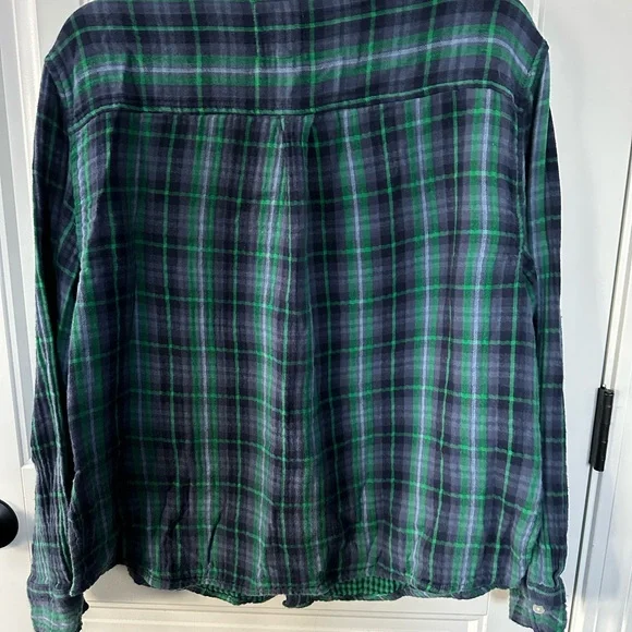Aerie Green and Black Checkered Shirt - Picture 3 of 3